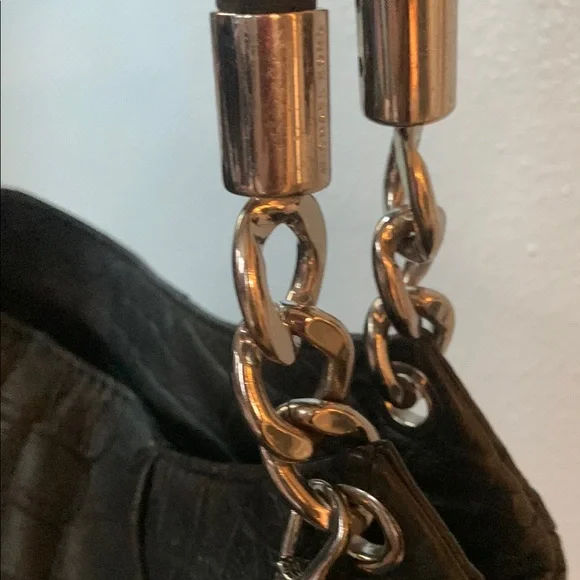 Michael Michael Kors Black Croc-Embossed Bag - Picture 5 of 16